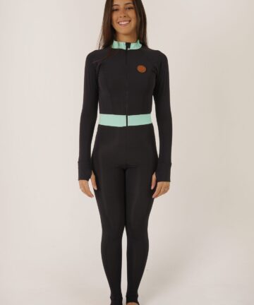 KITESUIT PRETO COM AZUL PISCINA