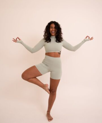 CROPPED YOGA VERDE MATTE