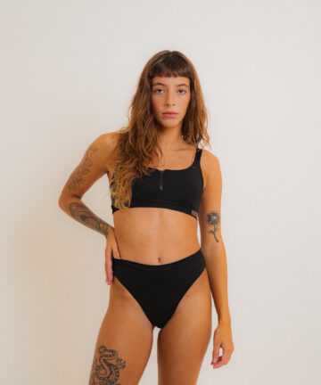 CALCINHA CANOA PRETA