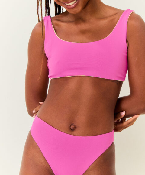 CALCINHA DUPLA FACE ROSA FLOR