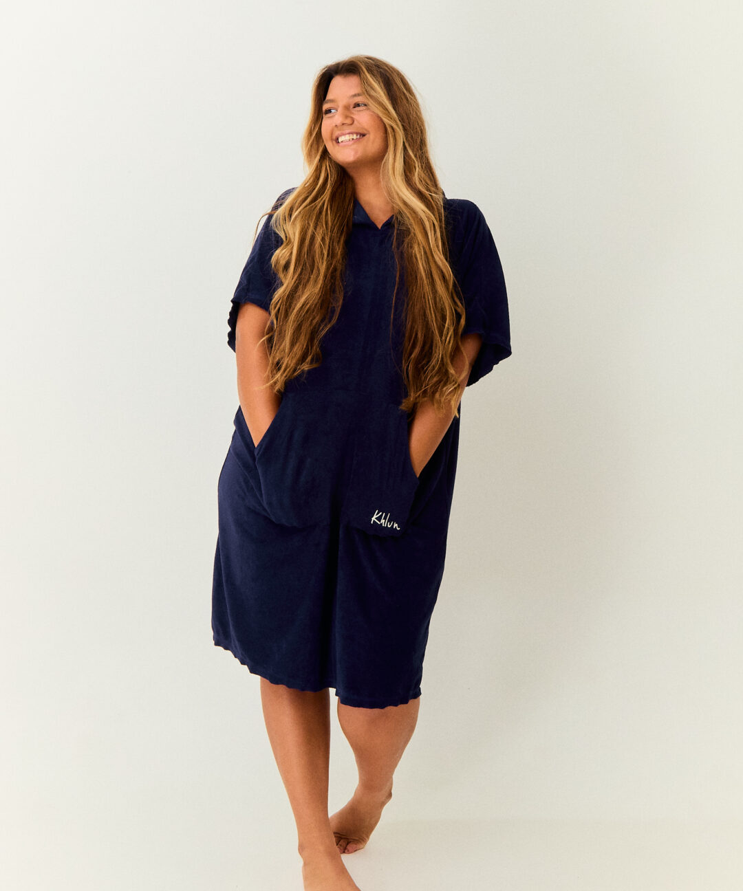 PONCHO AZUL MARINHO