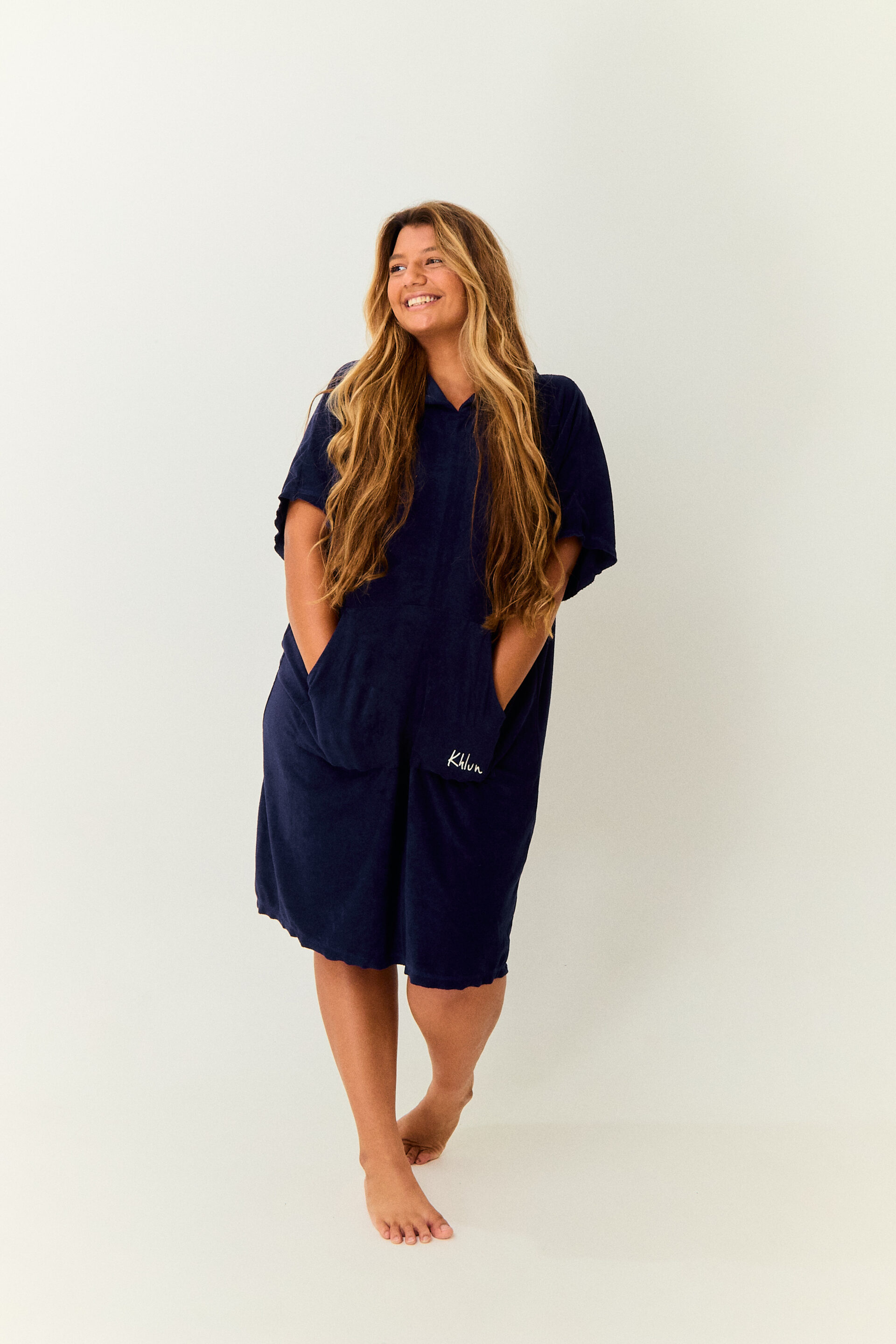 PONCHO AZUL MARINHO