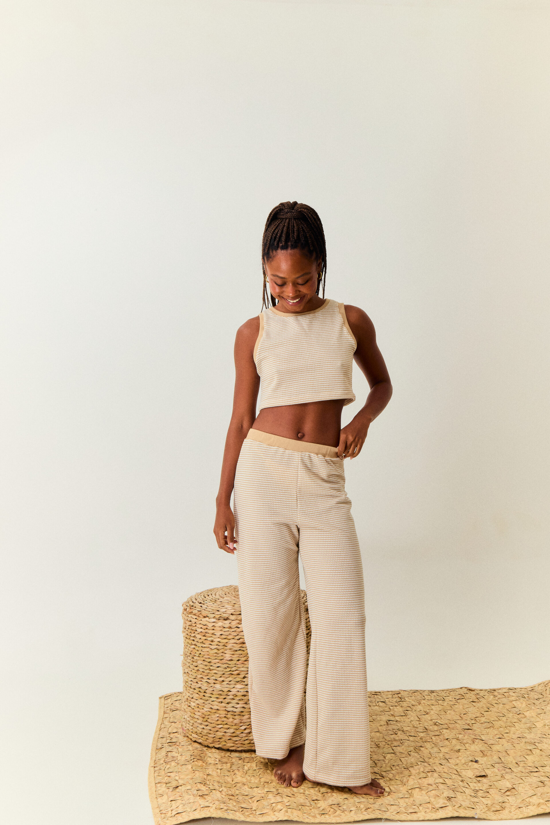 CALÇA TRICOT HAZE AMENDOA - Image 3