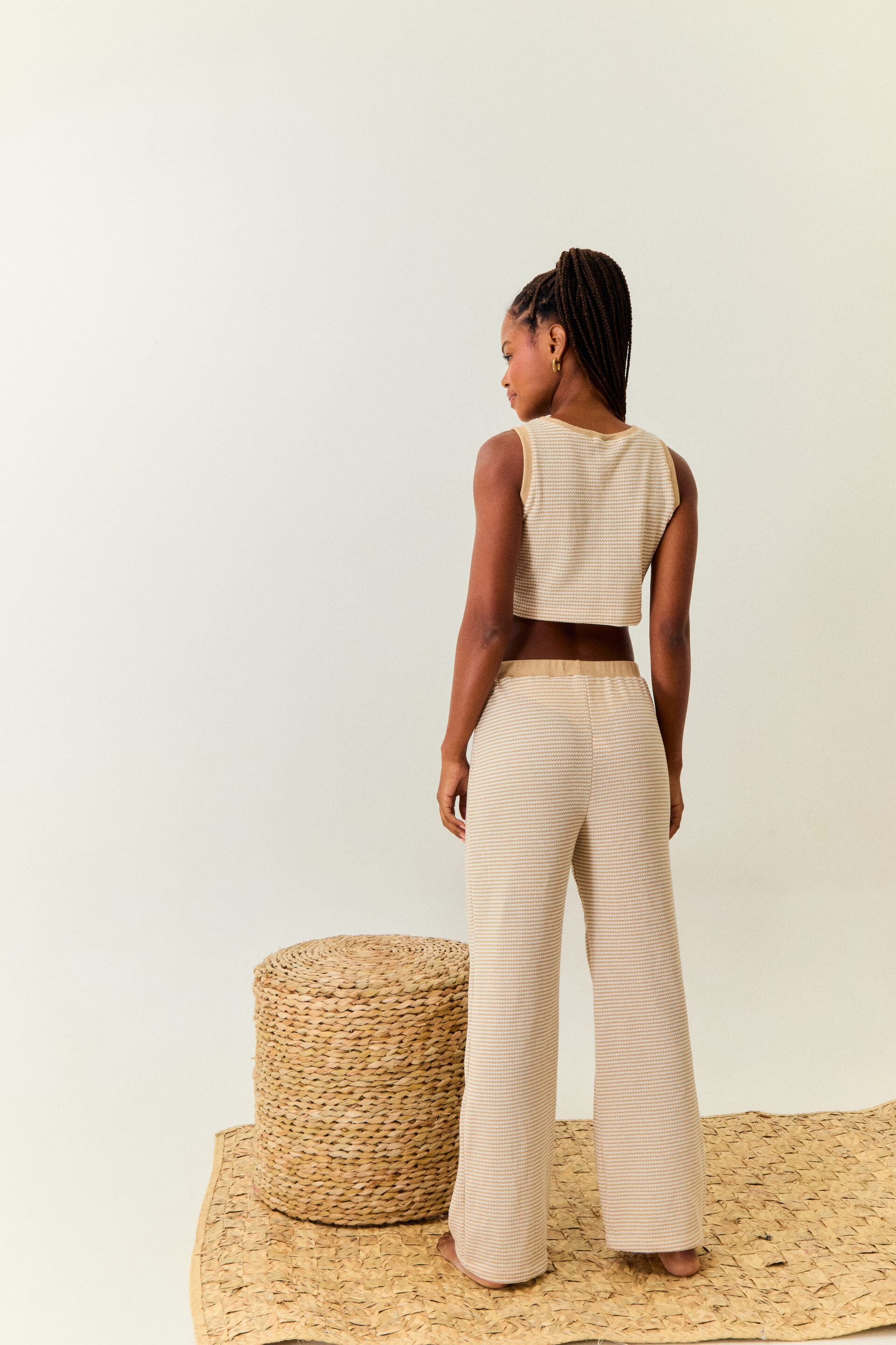 CALÇA TRICOT HAZE AMENDOA - Image 2