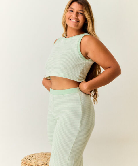 CROPPED TRICOT HAZE MENTA