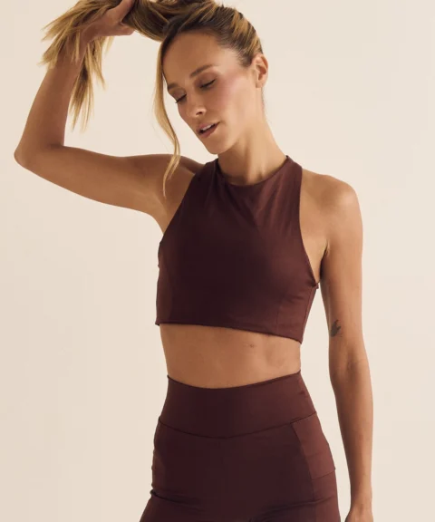 TOP NADADOR RECORTES CAFE POWER